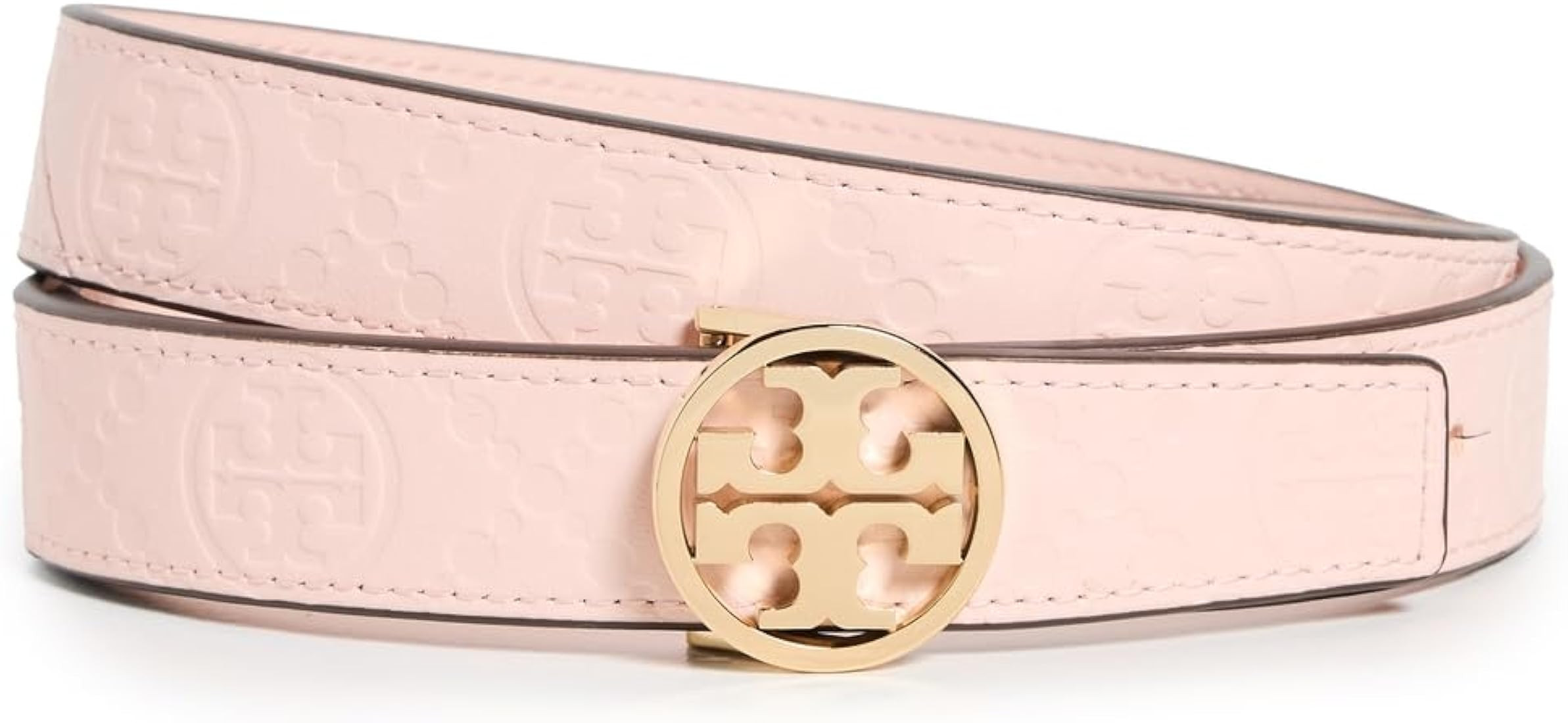 Tory Burch Women's 1" Miller Debossed T Monogram Belt | Amazon (US)