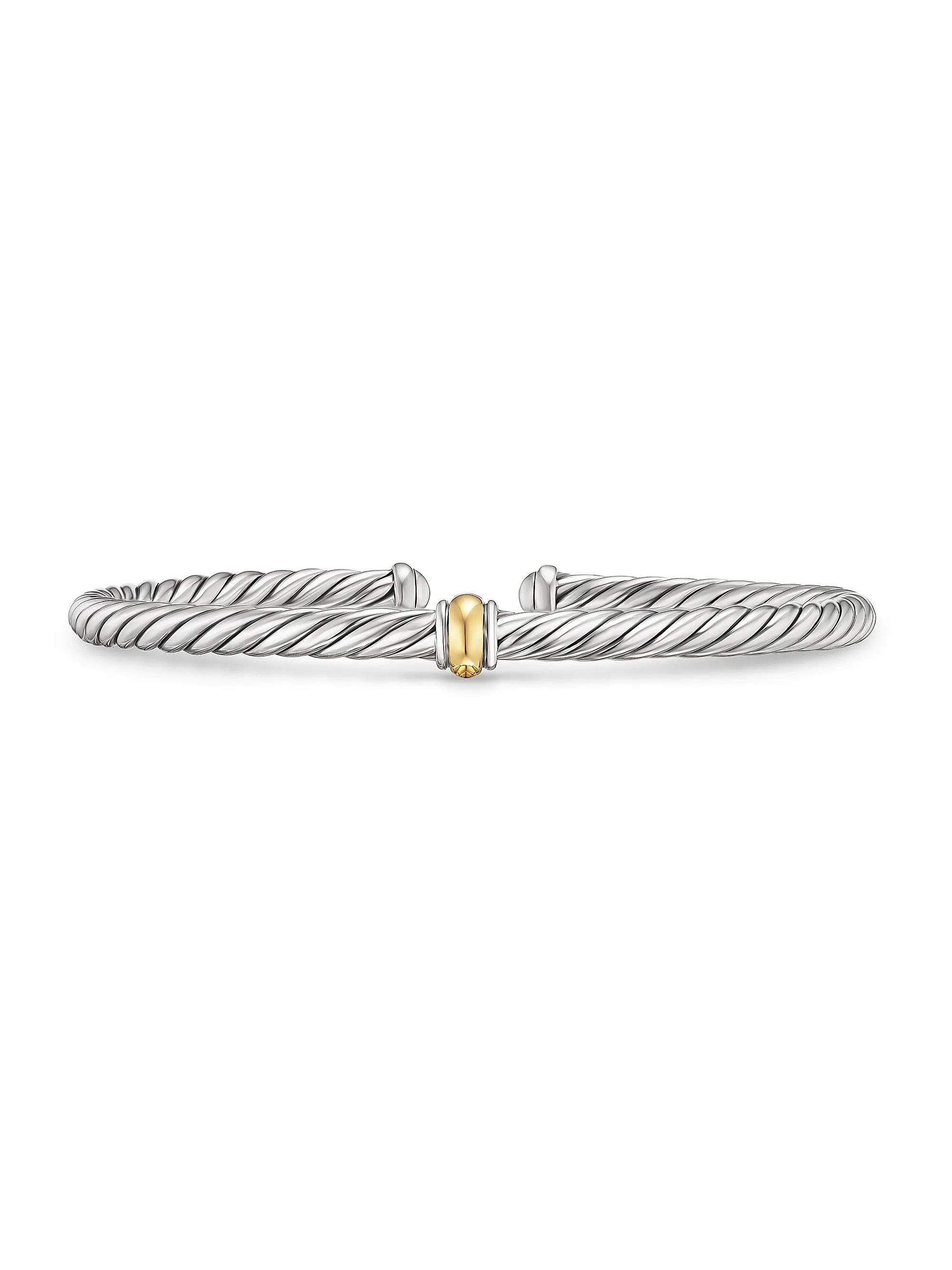 David YurmanCable Flex Station Bracelet in Sterling Silver | Saks Fifth Avenue