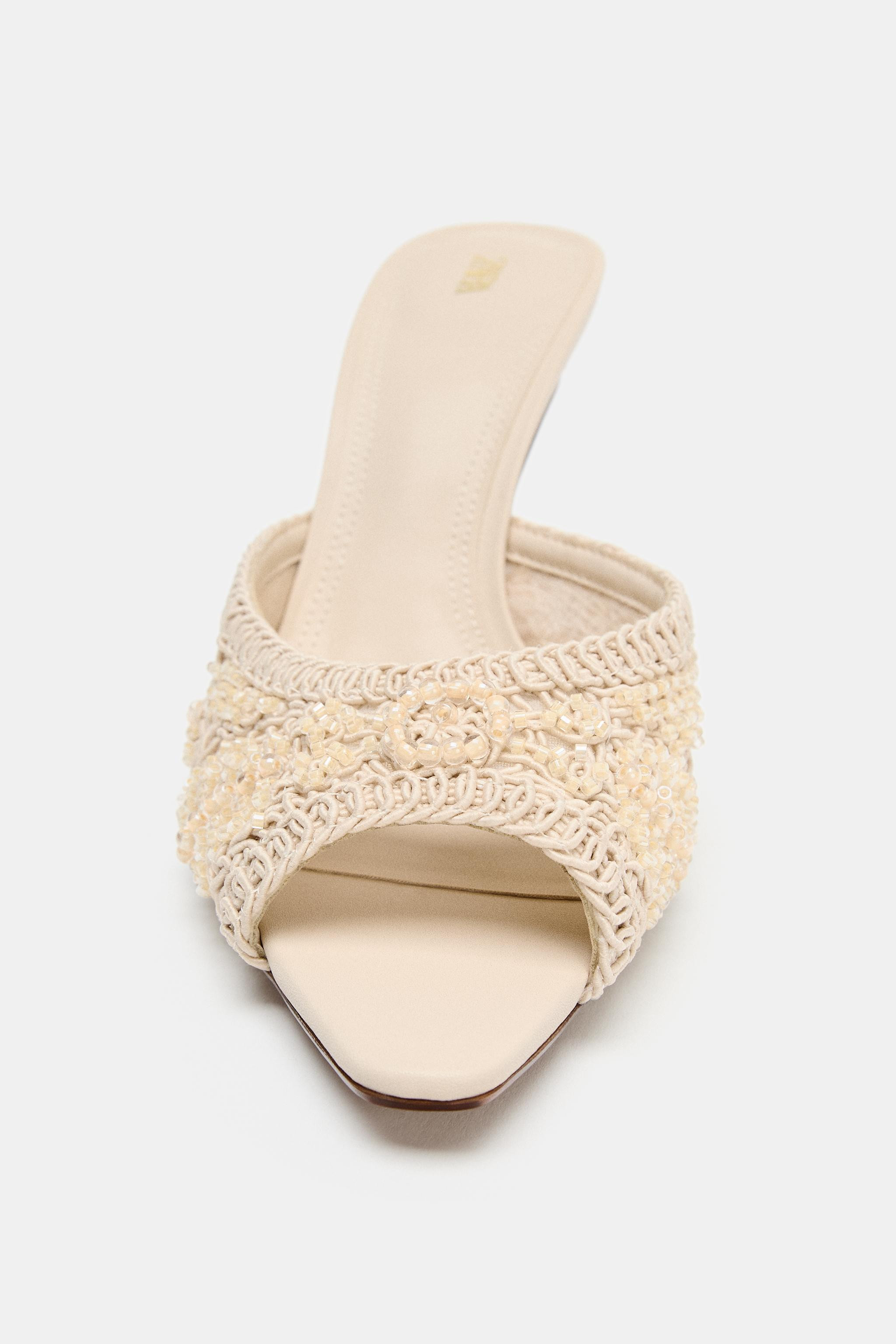 HEELED SANDALS WITH APPLIQUÉS | Zara UK