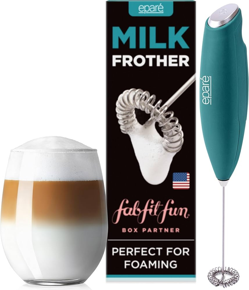 Eparé Milk Frother - Coffee Drink Mixer - Handheld Electric Foamer Wand - Latte Blender For Coff... | Amazon (US)