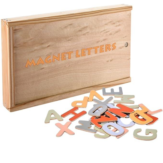 Fridge Alphabet Magnets for Toddlers - Letter Magnet for Kids - Large Magnetic ABC Toddler Toys t... | Amazon (US)