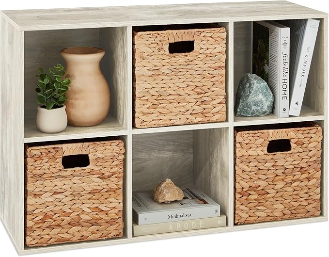 Best Choice Products 6-Cube Storage Organizer, 13.5in Shelf Opening, Bookcase, Display Shelf, Cus... | Amazon (US)