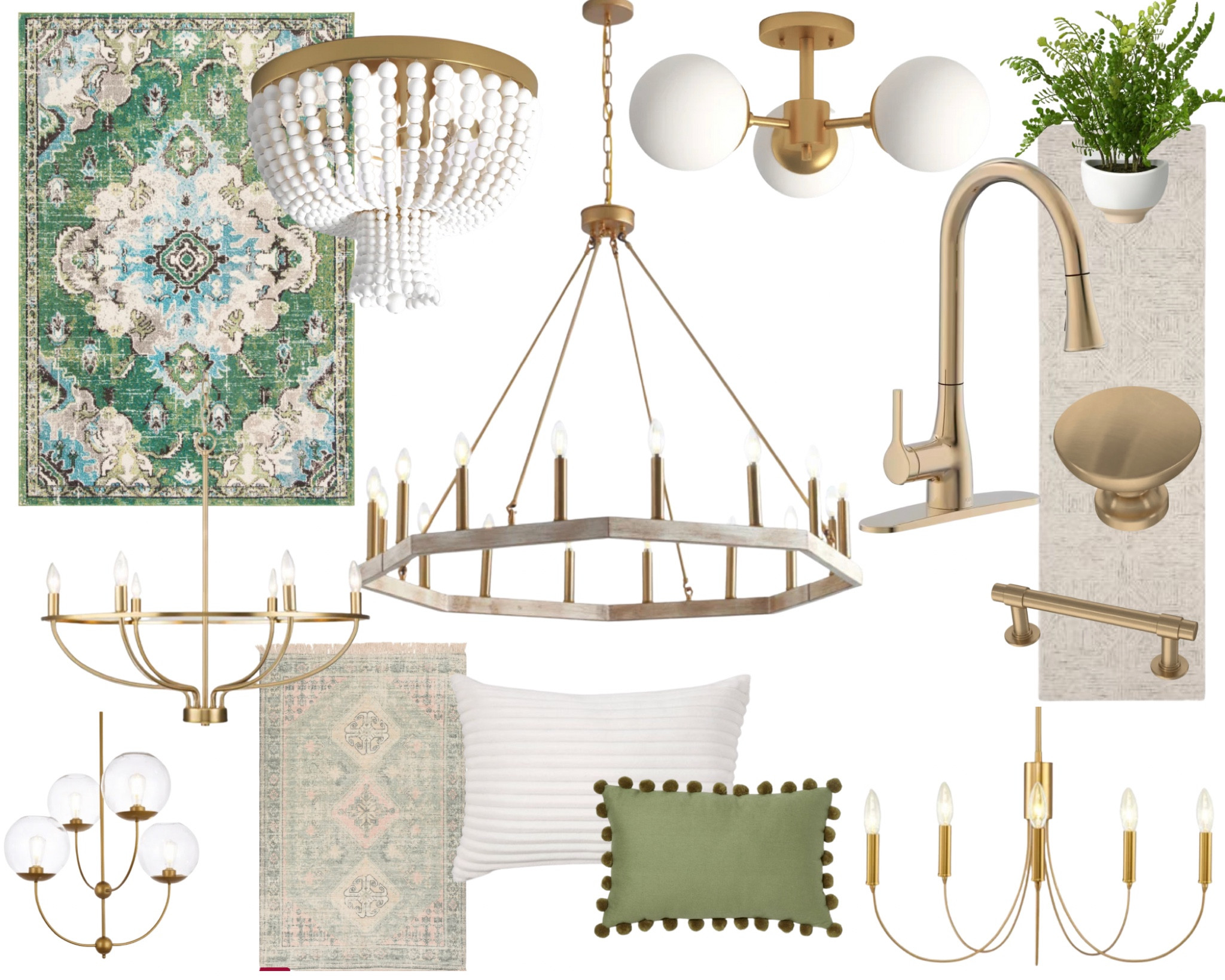 Green & Gold Inspo Board 

#LTKhome