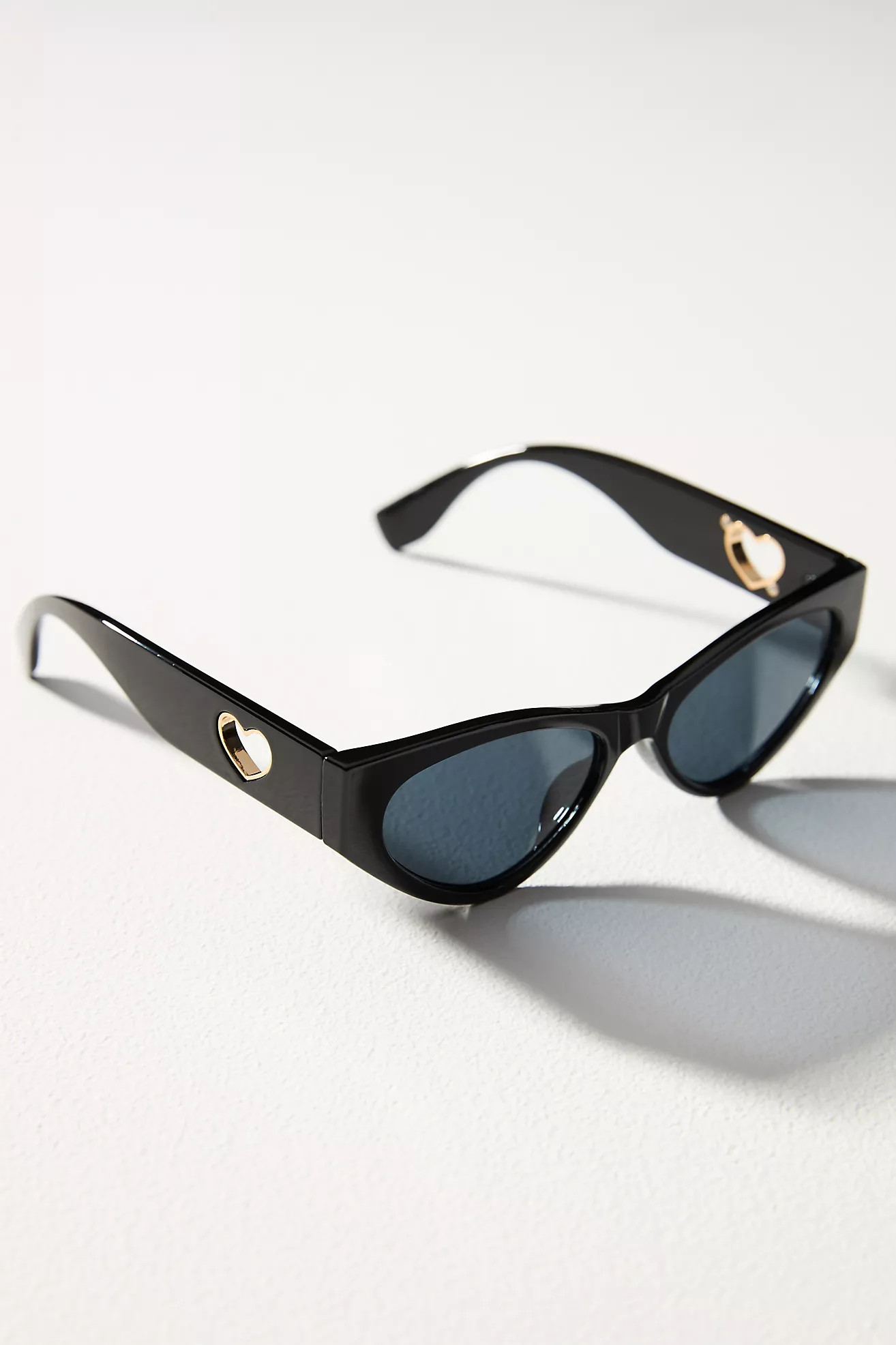 I-SEA Jenni Heart Cutout Cat-Eye Sunglasses | Anthropologie (US)