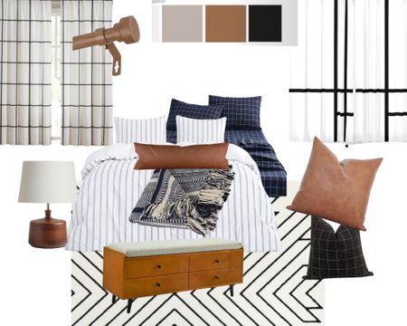 Masculine man room inspiration pieces! I love being able to mismatch with lines, shapes, and textures. The cognac faux leather really makes things come together richly! 

#LTKSeasonal #LTKhome #LTKmens