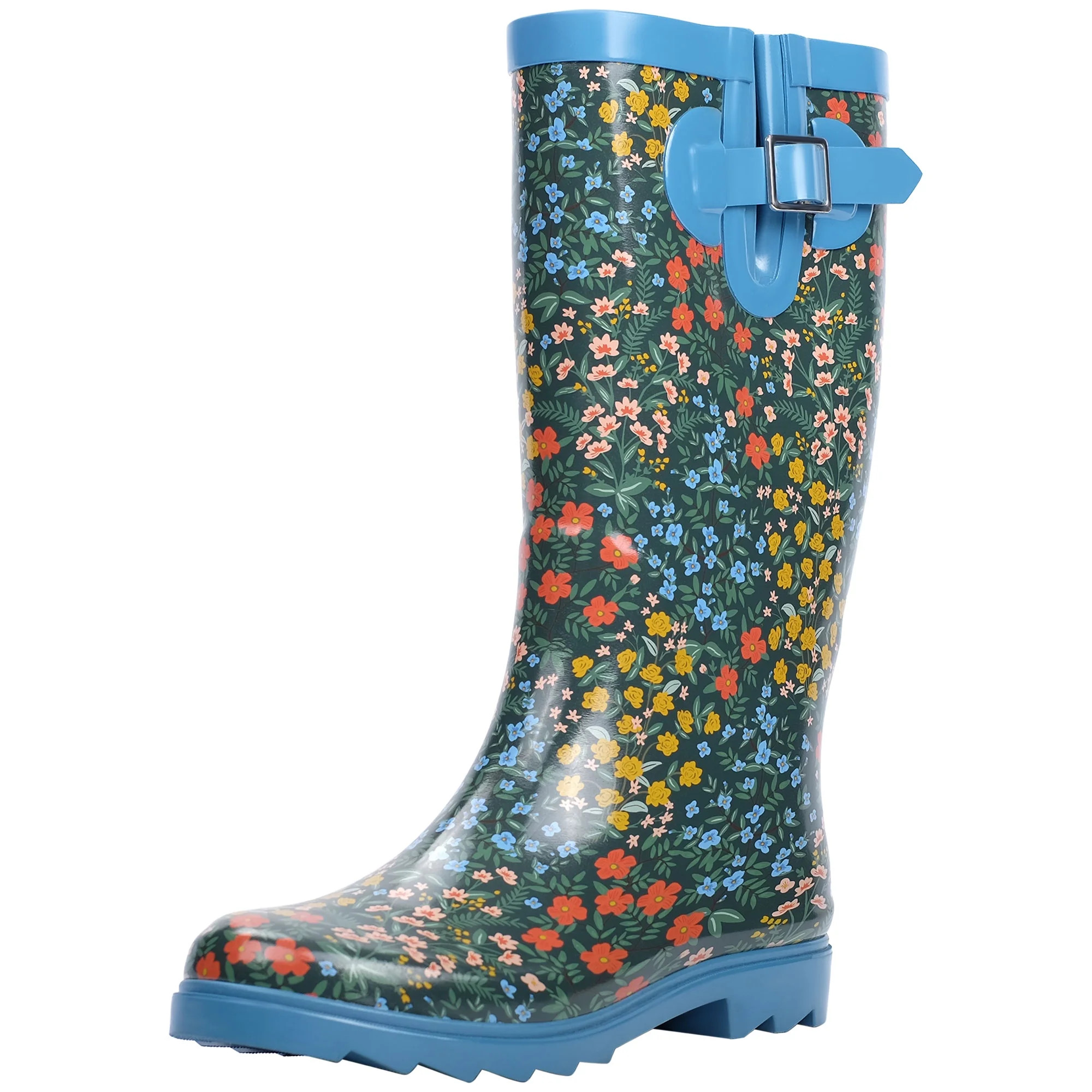 Landchief Rain Boots for Women, Ladies Tall Waterproof Rubber boots for Garden, Size 7, Daisy | Walmart (US)