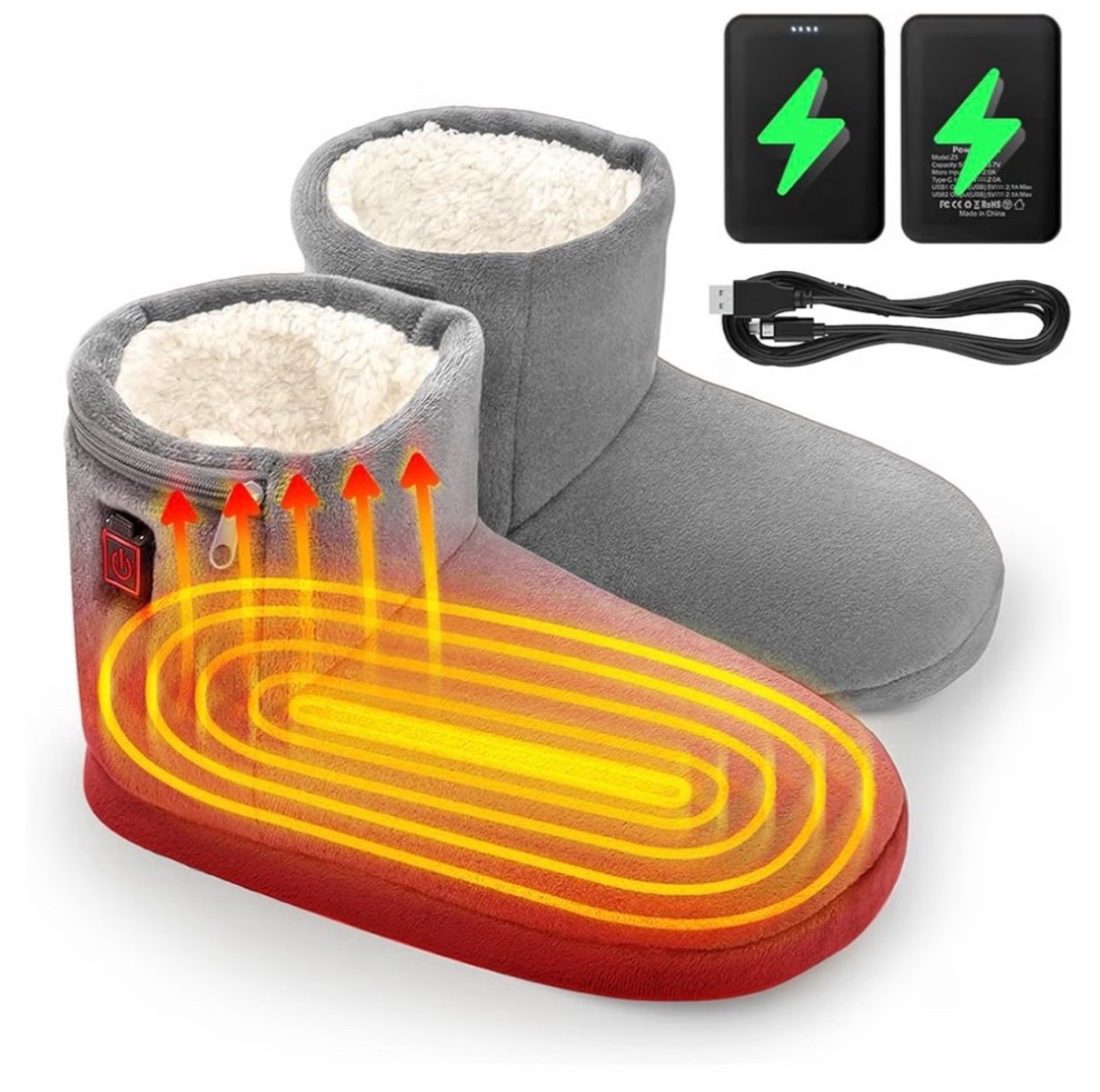 Electric Foot Warmer Rechargeable, Heated Slippers with Portable Charger
Rechargeable, Power Bank & USB charge 2 Power Options, Adjustable 3 Heating Settings, Heating Booties House Shoes

Amazon winter accessories finds
Christmas gift ideas
