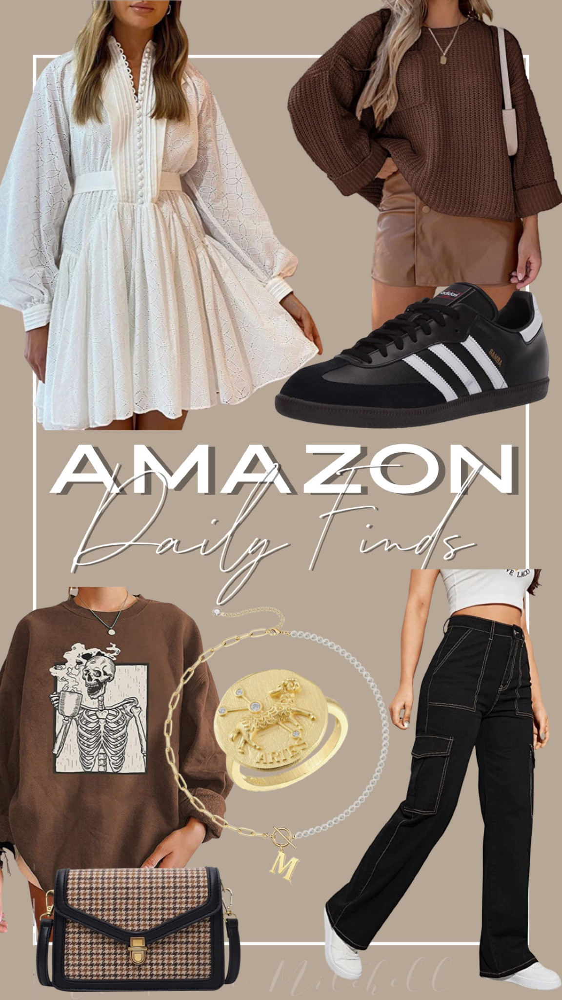 Amazon fashion finds

Meladyan Halloween Skull Graphic Print Fleece Oversized Sweatshirt Crewneck Long Sleeve Drop Shoulder Pullover

Gold Initial Pearl Necklace for Women, 14K Gold Plated Paperclip Link Chain Necklace Choker Toggle Clasp Necklace Dainty Pearl Chain Necklace Initial Pendant Necklaces for Women Gold Jewelry Gifts

GOVENUS Astrology Zodiac Constellation Horoscope Sign Ring,14K Gold Plated Brass Antique Coin Ring,Pecfect Gifts for Womens&Girls

KIRUNDO Women's Fall Sweaters Long Sleeve Crew Neck Loose Cropped Oversized Sweaters Knitted Pullover with Pocket

adidas Men's Low-Top Sneakers Footbal Shoes, US:5.5

SweatyRocks Women's High Waist Cargo Jeans Flap Pocket Wide Leg Denim Pants

Crossbody Bag For Women Plaid Pattern Pu Leather Vintage Look Designer Small Handbags Messenger Shoulder Bag Office Ladies On Holiday Cellphone Coin Purses (Black)

Roiii Women A-Line Lace Loose Baroque Button Down Long Sleeve Casual Dresses V Neck Embroidery Party Short Dress

#LTKstyletip #LTKunder100 #LTKSeasonal