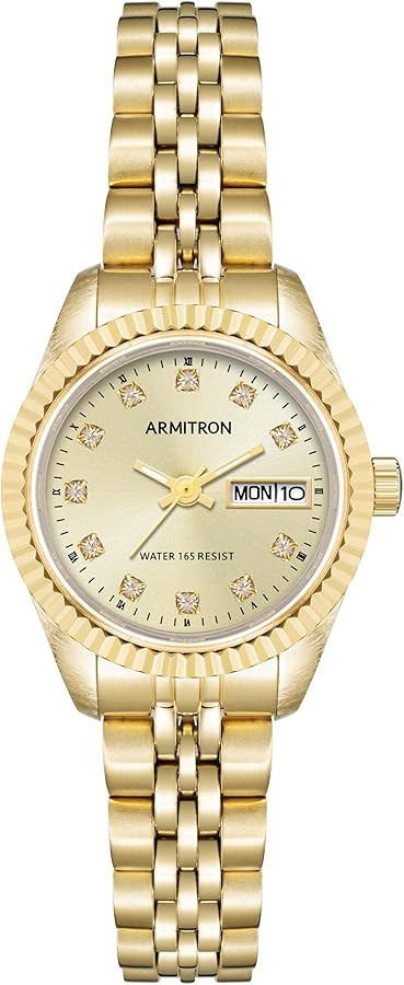 Armitron Women's Genuine Crystal Accented Bracelet Watch, 75-2475 | Amazon (US)