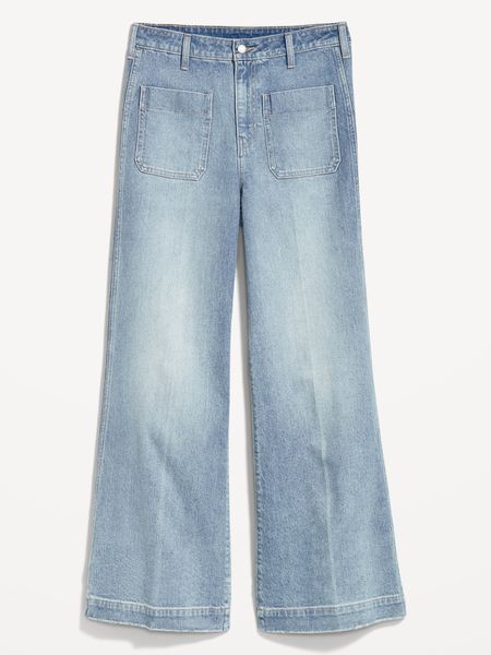 Extra High-Waisted Trouser Wide-Leg Jeans for Women | Old Navy (US)