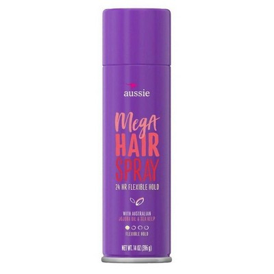 Aussie Mega Hold Hairspray with Jojoba & Sea Kelp - 14.0oz | Target