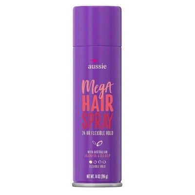 Aussie Mega Hold Hairspray with Jojoba & Sea Kelp - 14.0oz | Target