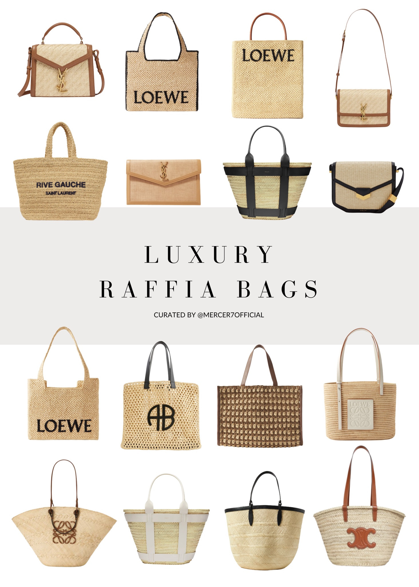 Wanting the perfect raffia bag for your beach holiday? Here are a few of my favorite luxury selects for this year from the likes of Loewe, Saint Laurent, Celine and DeMellier 

- luxury raffia bags, summer bag, vacay bag, beach bag, outfit inspiration, Loewe, YSL , tote bags

#LTKeurope #LTKstyletip #LTKSeasonal