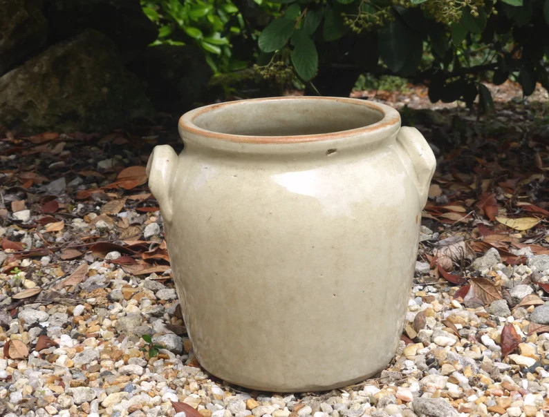 Fabulous French Antique Large Handmade Creamy Beige Glazed - Etsy | Etsy (US)