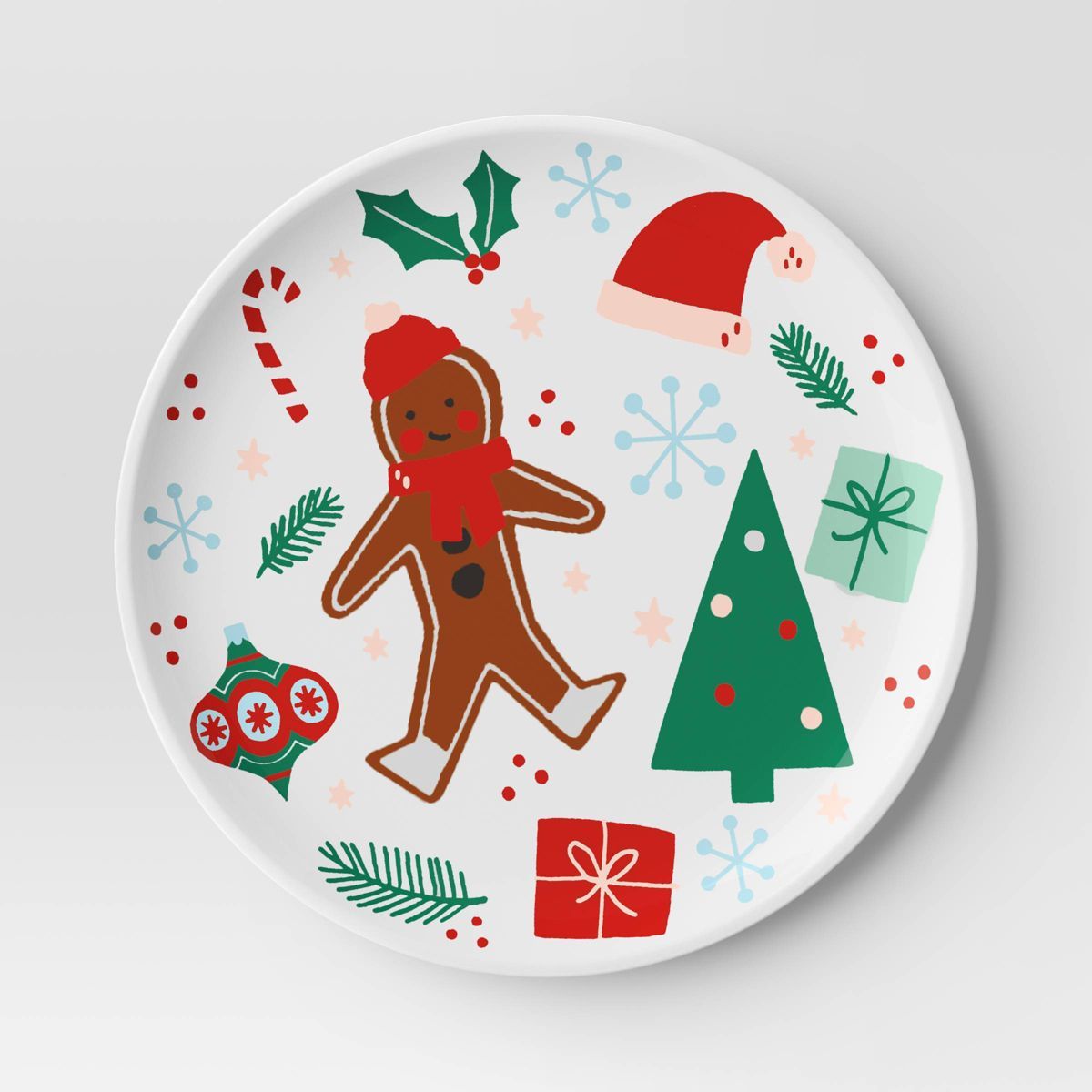 10" Holiday Melamine Gingerbread Dinner Plate White - Wondershop™ | Target