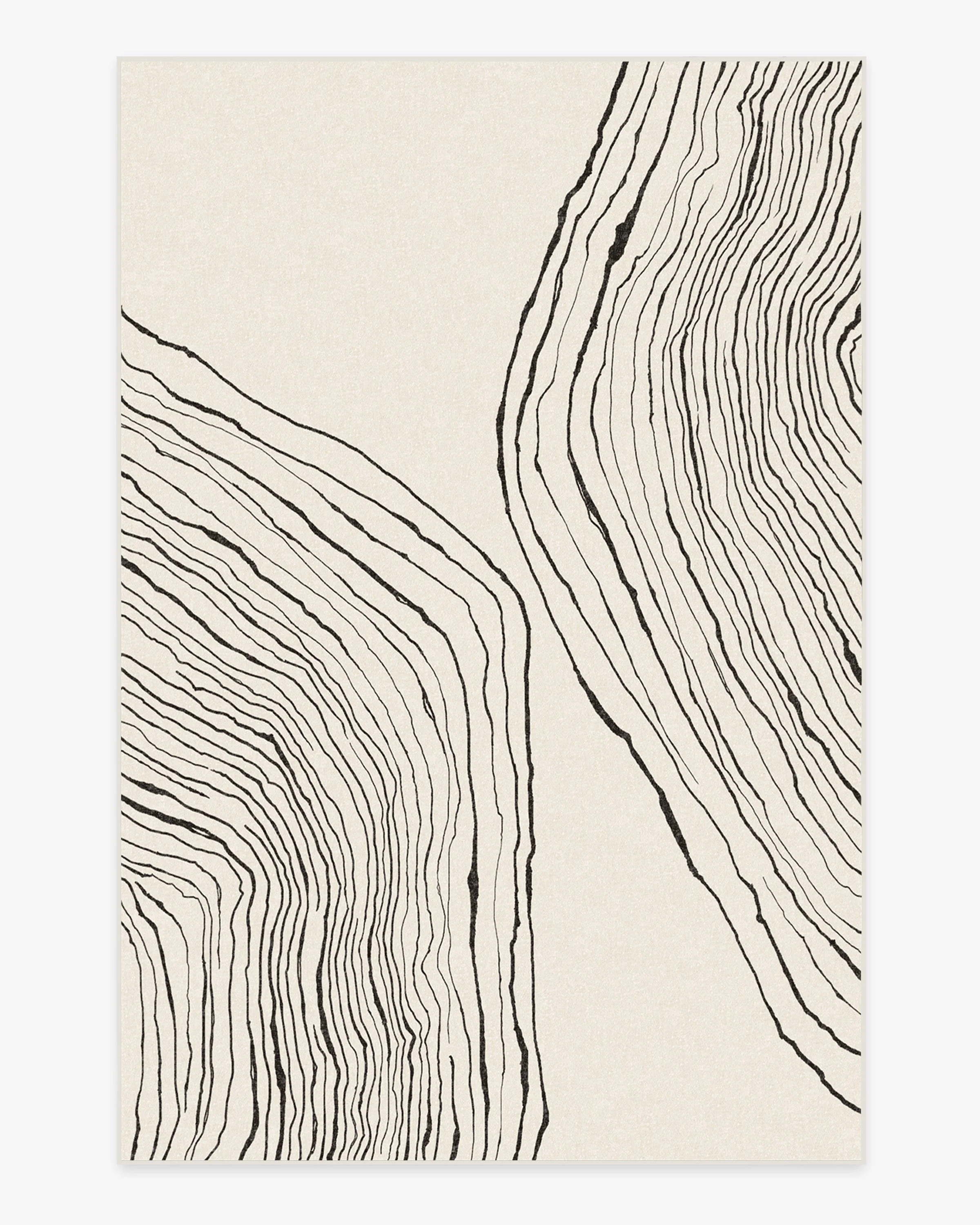 Nina Takesh Seine Black & Ivory Rug | Ruggable