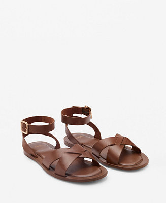 Women's Buckle Strap Leather Sandals | Macy's