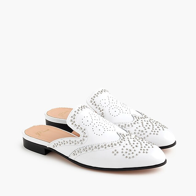 Studded Academy penny loafer mules | J. Crew US
