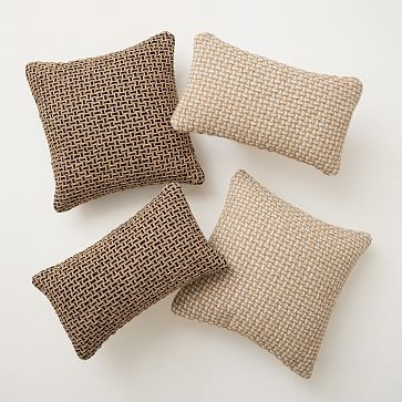 Woven Two-Tone Indoor/Outdoor Pillow | West Elm (US)