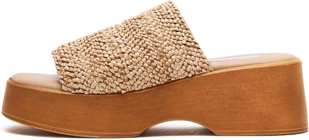 VICKI·VICKI Platform Sandals Women Slip On Wedge Sandals for Women Slides Espadrille Summer Bohe... | Amazon (US)