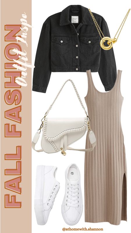 Fall outfit idea!

Denim jacket, sweater dress, midi dress, purse, white sneakers, gold necklace, fall style

#LTKstyletip #LTKfindsunder100 #LTKSeasonal