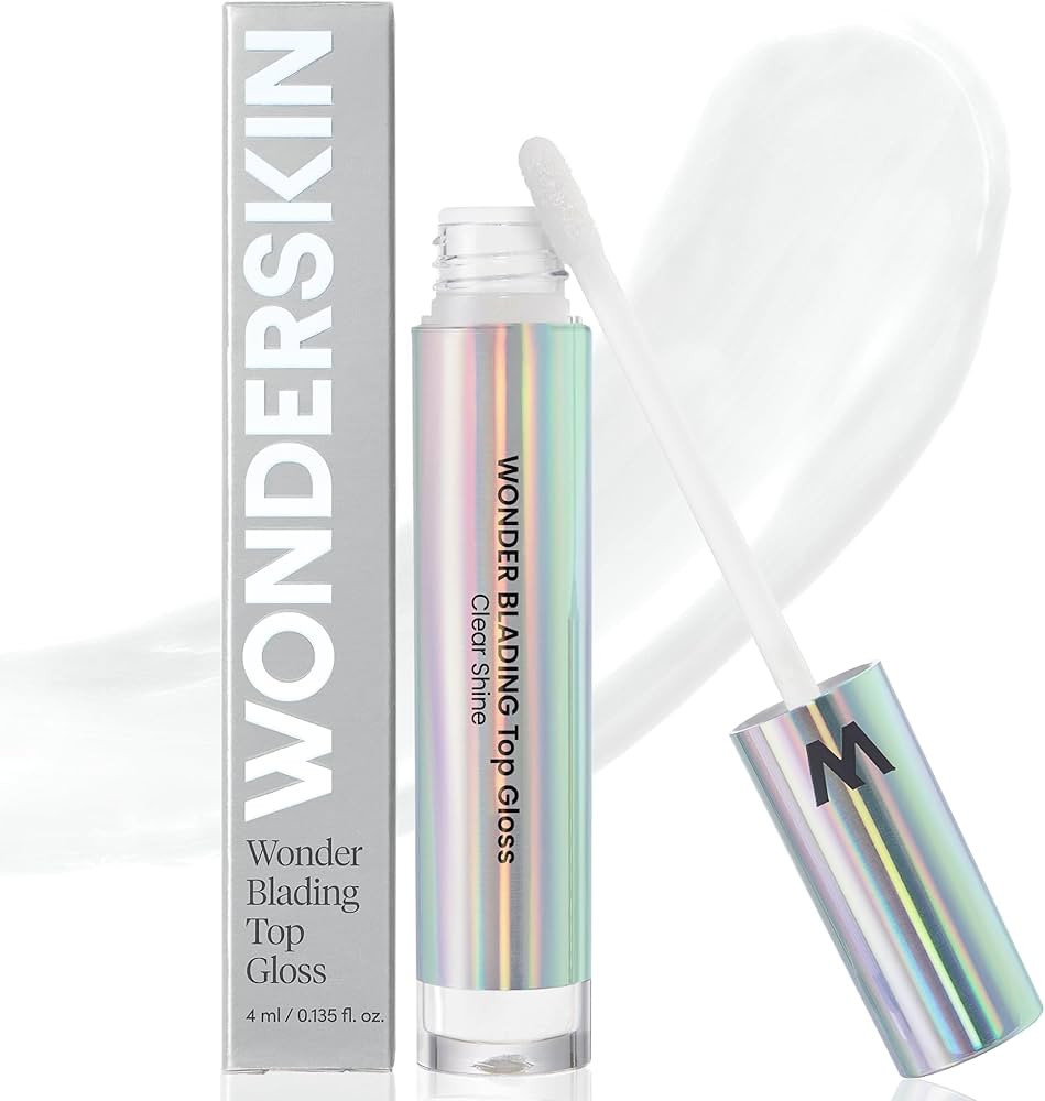 Wonderskin WONDER BLADING Top Gloss - Clear Lip Gloss, High Shine Finish, Hydrating Lip Gloss, Li... | Amazon (US)