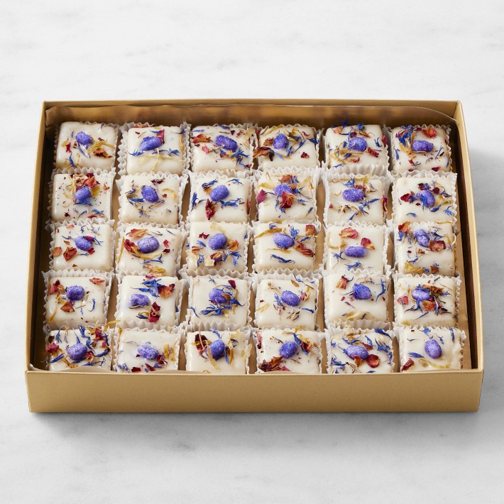 Bridgerton x Williams Sonoma Floral Petit Fours, Set of 30 | Williams-Sonoma