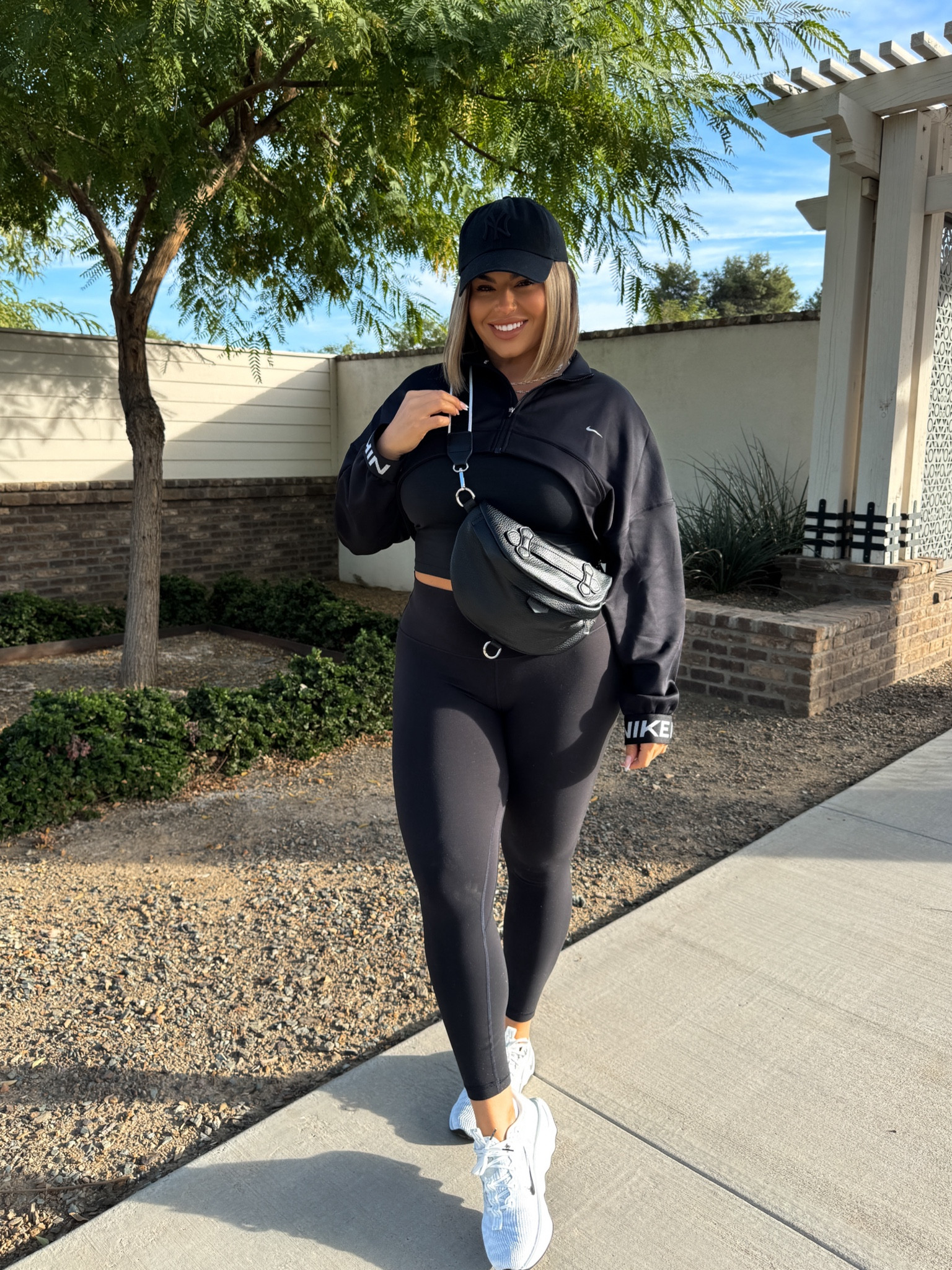 Yesterdays OOTD 

Leggings size 10 ( also linked amazon version that legit is the exact same) don’t pay $98 get the amazon ones 
Tank xl 
Jacket L 
Shoes are so comfy ! These are great for long walks there is so much padding ! 
#activewear #nike #amazon #midsize 

#LTKFindsUnder100 #LTKActive #LTKMidsize