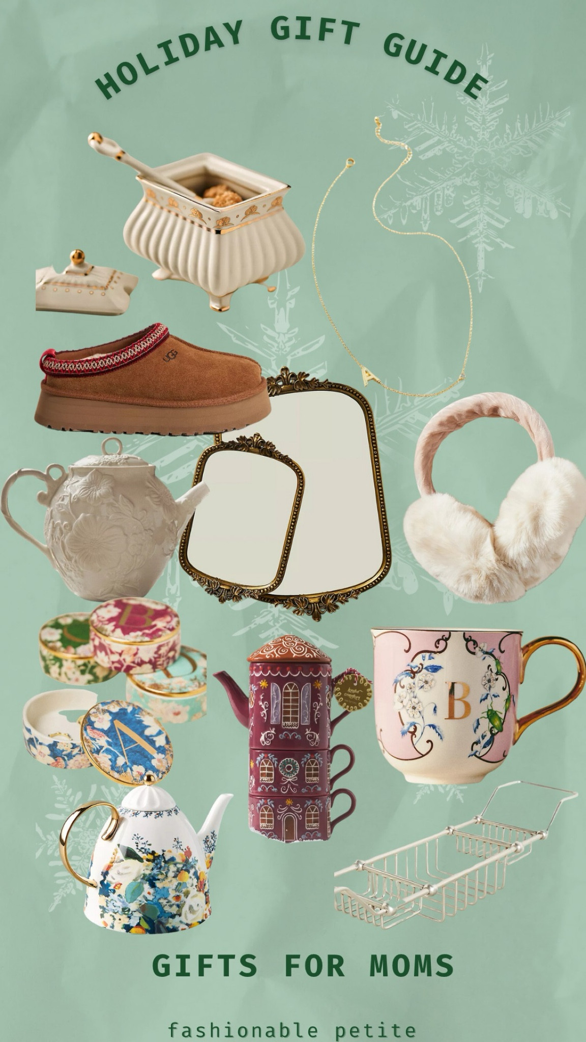 Gift guide for a mom! I love this floral tea pot and gold trays. They’re so elegant and perfect to keep perfume on and beauty accessories. 

Gifts for her, mom gifts, Christmas gifts, holiday gifts, gift guide.  

#LTKHoliday #LTKGiftGuide