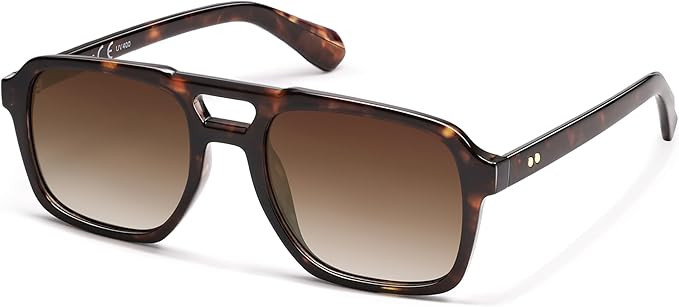SOJOS Retro Aviator Polarized Sunglasses For Women Men Womens Oversized Thick Square Vintage 70s ... | Amazon (US)