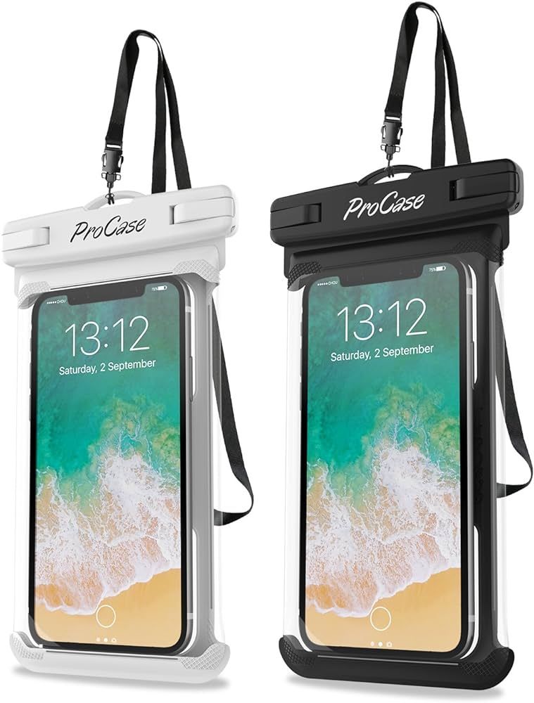 ProCase Waterproof Phone Pouch Case Dry Bag for iPhone 15 14 13 Pro Max Mini 12 11 Pro Max XR XS ... | Amazon (US)
