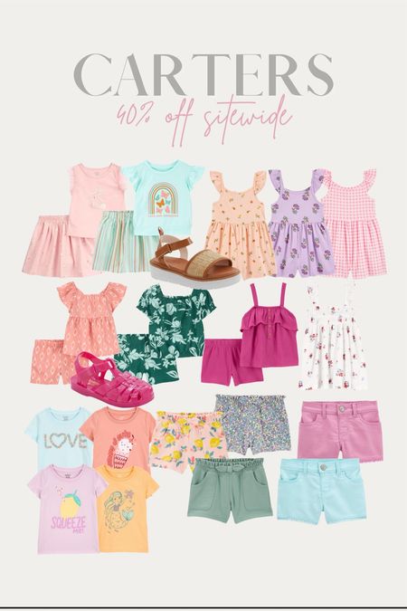 40-50% off sitewide at carters! Great time to stock up for spring and summer!