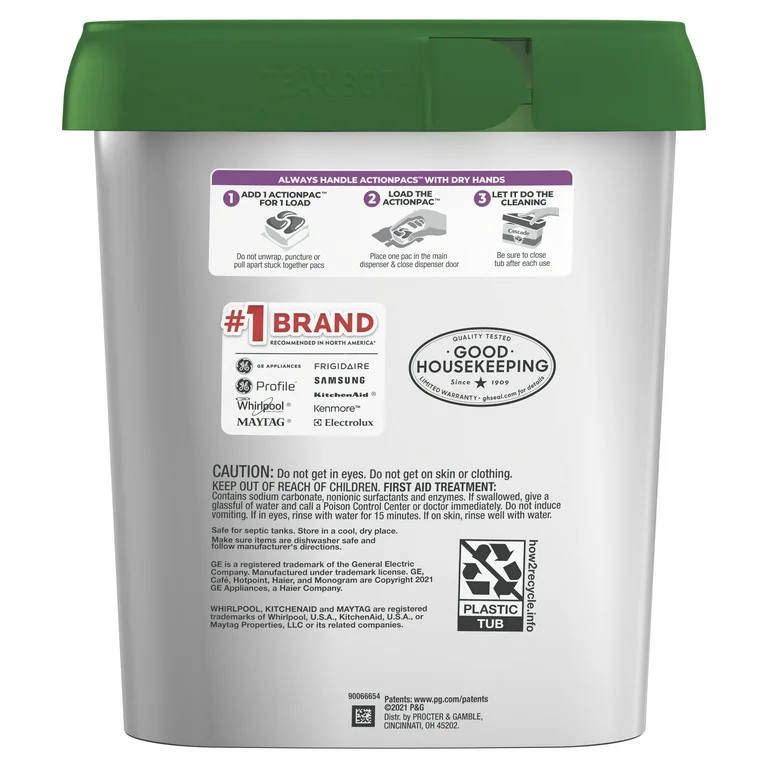Cascade Platinum ActionPacs Dishwasher Detergent, Fresh Scent, 62 Count | Walmart (US)