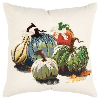 20"x20" Oversize Gourds Square Throw Pillow - Rizzy Home | Target