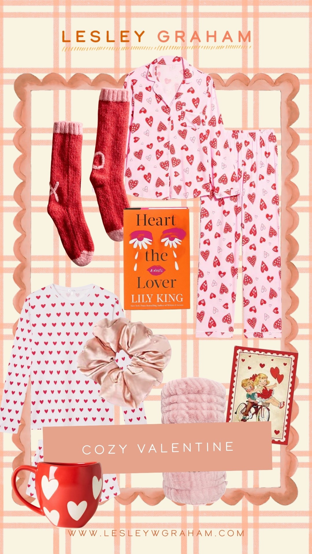 Cozy valentines. Valentines pajamas cozy socks and blanket great novel heart mug anc old fashioned valentine cards

#LTKOver40 #LTKSeasonal #LTKHome