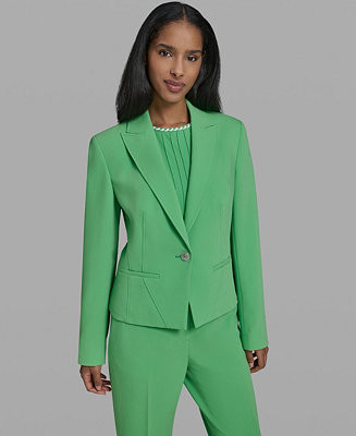 Women's Notched-Lapel Collar Jacket | Macy's
