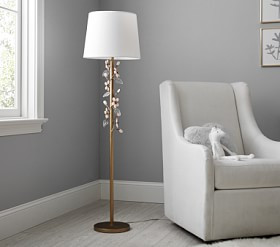 Grace Pink Flower Floor Lamp (52") | Pottery Barn Kids