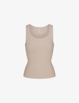 Scoop-Neck Ribbed Stretch-Cotton Tank Top | Selfridges