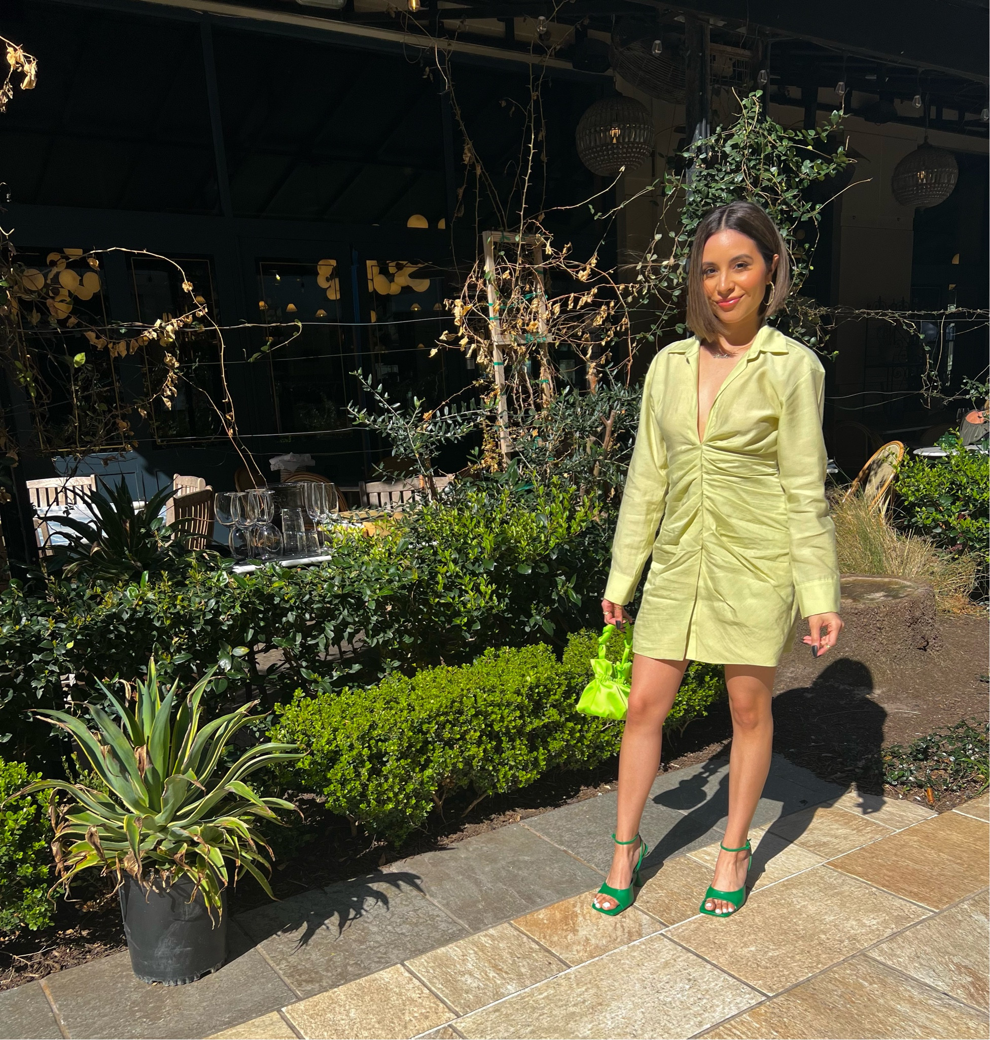 Spring dress, lime green dress, Zara dress, green heels , everything green. 

#LTKstyletip #LTKSeasonal #LTKFind