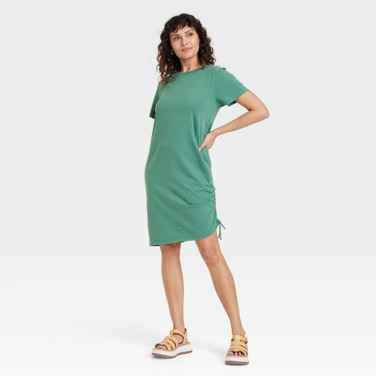 Women's Short Sleeve Side Ruched T-Shirt Dress - Universal Thread™ | Target