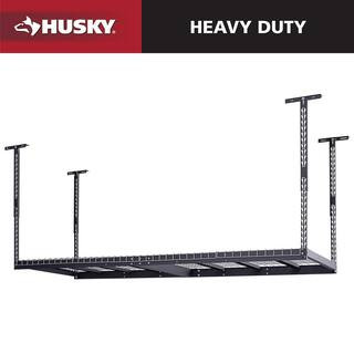 97.5 in. W x 43.75 in. H x 32 in. D Adjustable Height Metal Heavy-Duty Overhead Garage Storage Ra... | The Home Depot