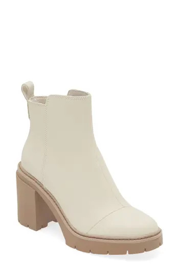 TOMS Rya Leather Bootie in Natural at Nordstrom Rack, Size 9 | Nordstrom Rack