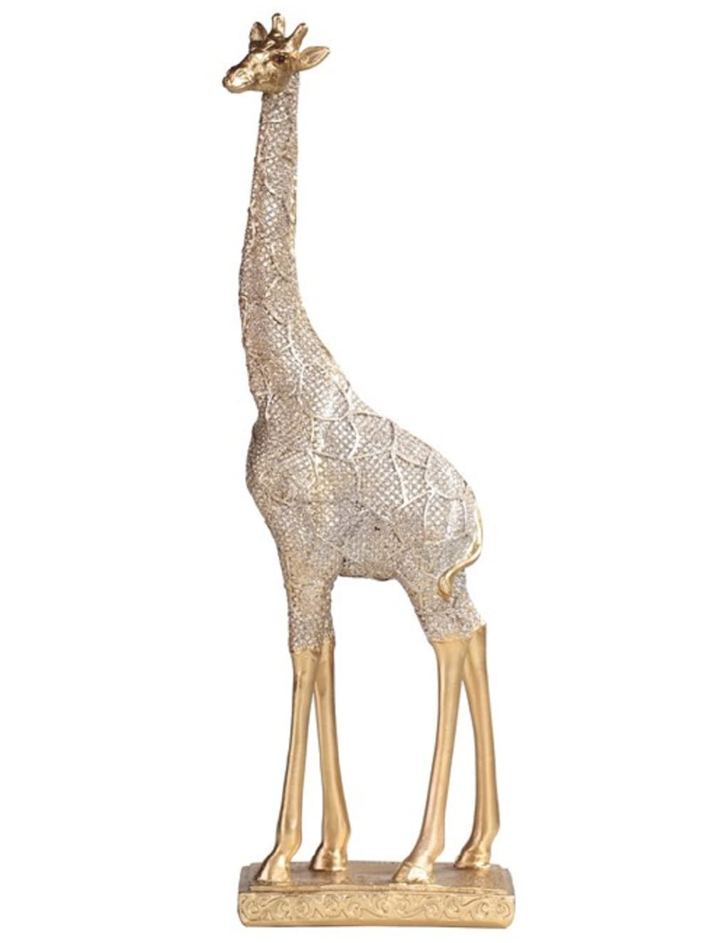 ICE Armor 14.25" H Giraffe Figurine in Gold Finish Office Desk/Home/Living Room/Table Decor, Perf... | Amazon (US)