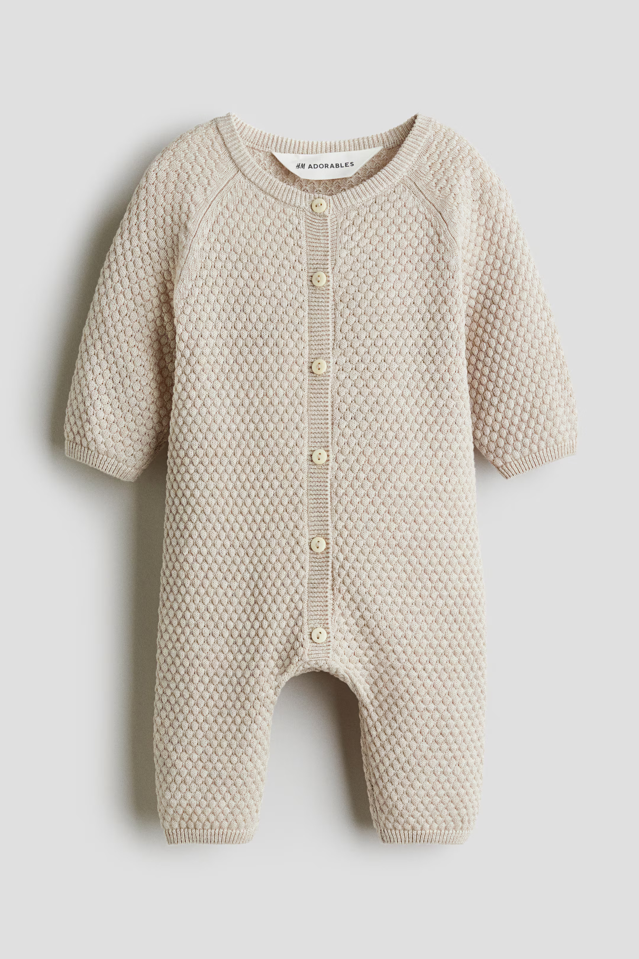 Textured-Knit Romper Suit | H&M (US + CA)