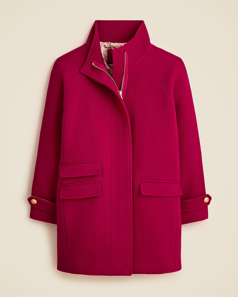 Toscana coat in Italian stadium-cloth wool blend | J. Crew US