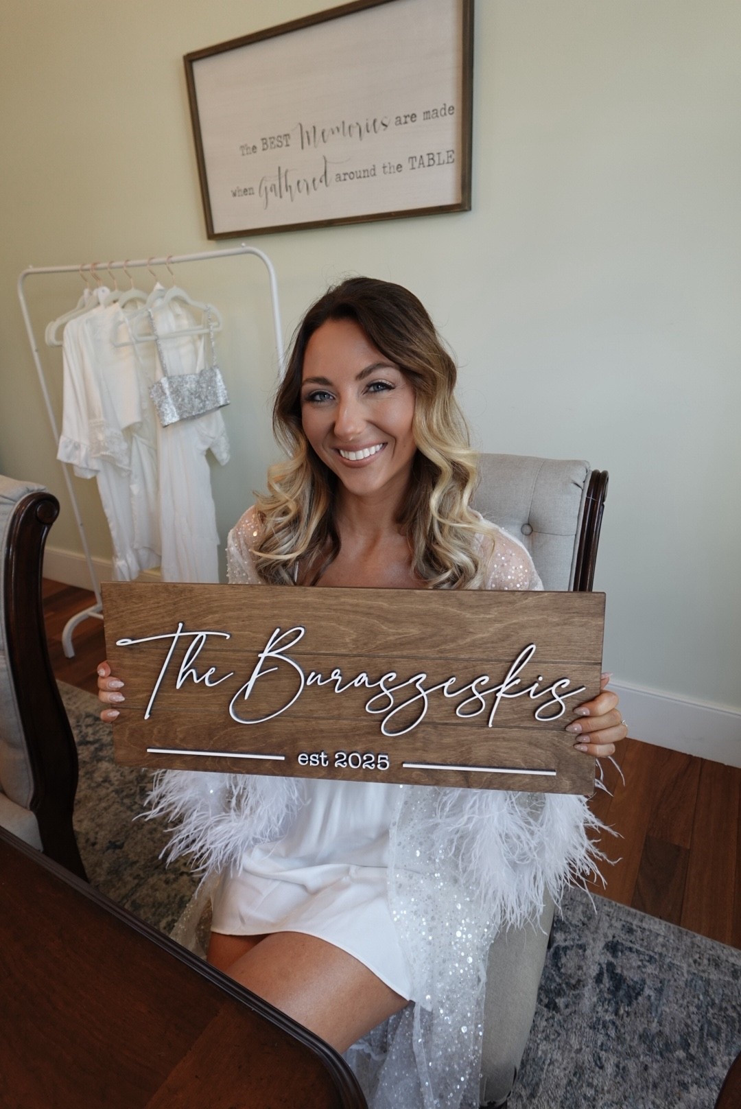 The perfect bride gift. A personalized family name sign to celebrate our new chapter. Simple, meaningful, and so pretty for the home. Shop similar signs here.

#LTKHome #LTKU #LTKWedding