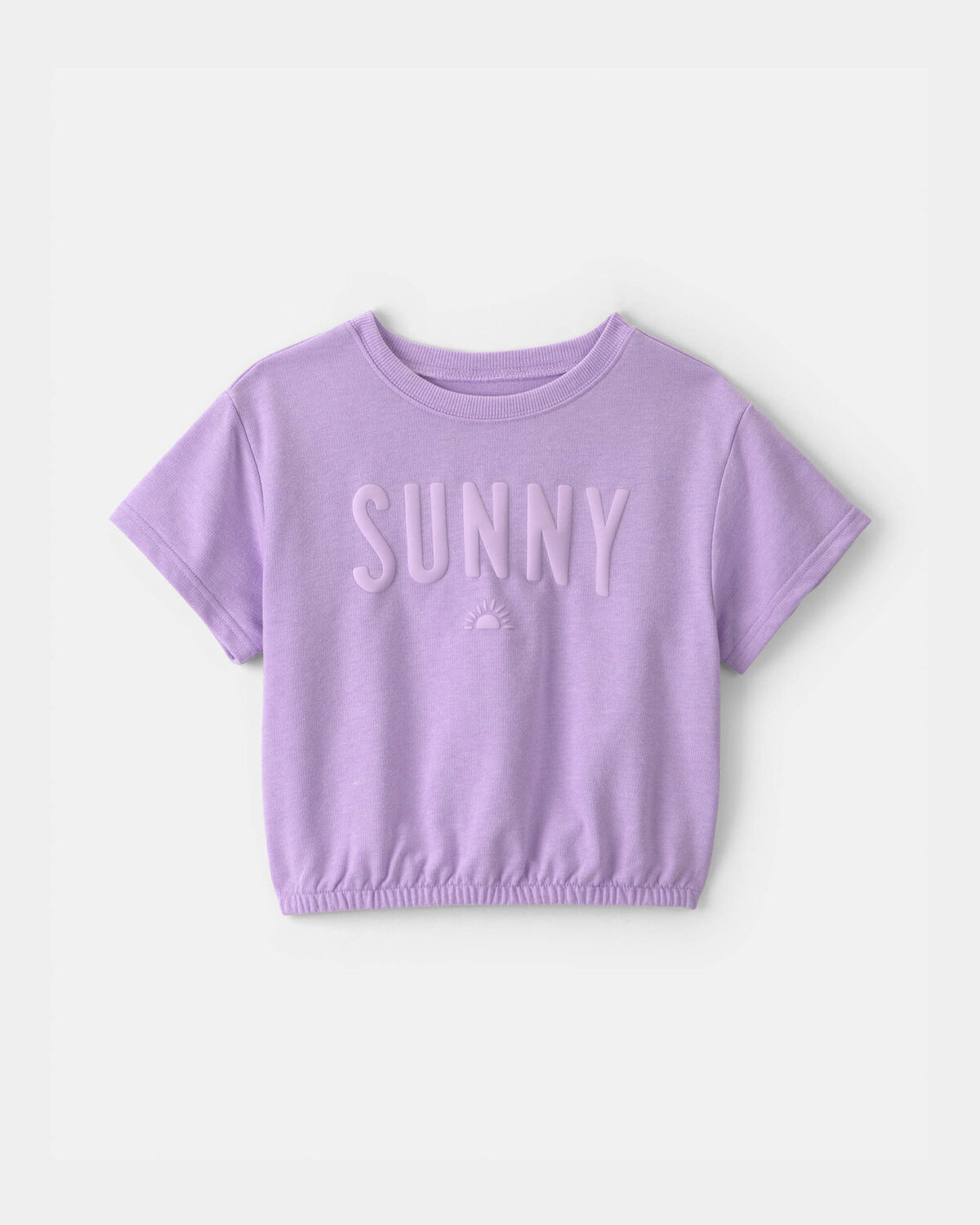 Girls 'Sunny' French Terry Top - Purple | Carter's Inc