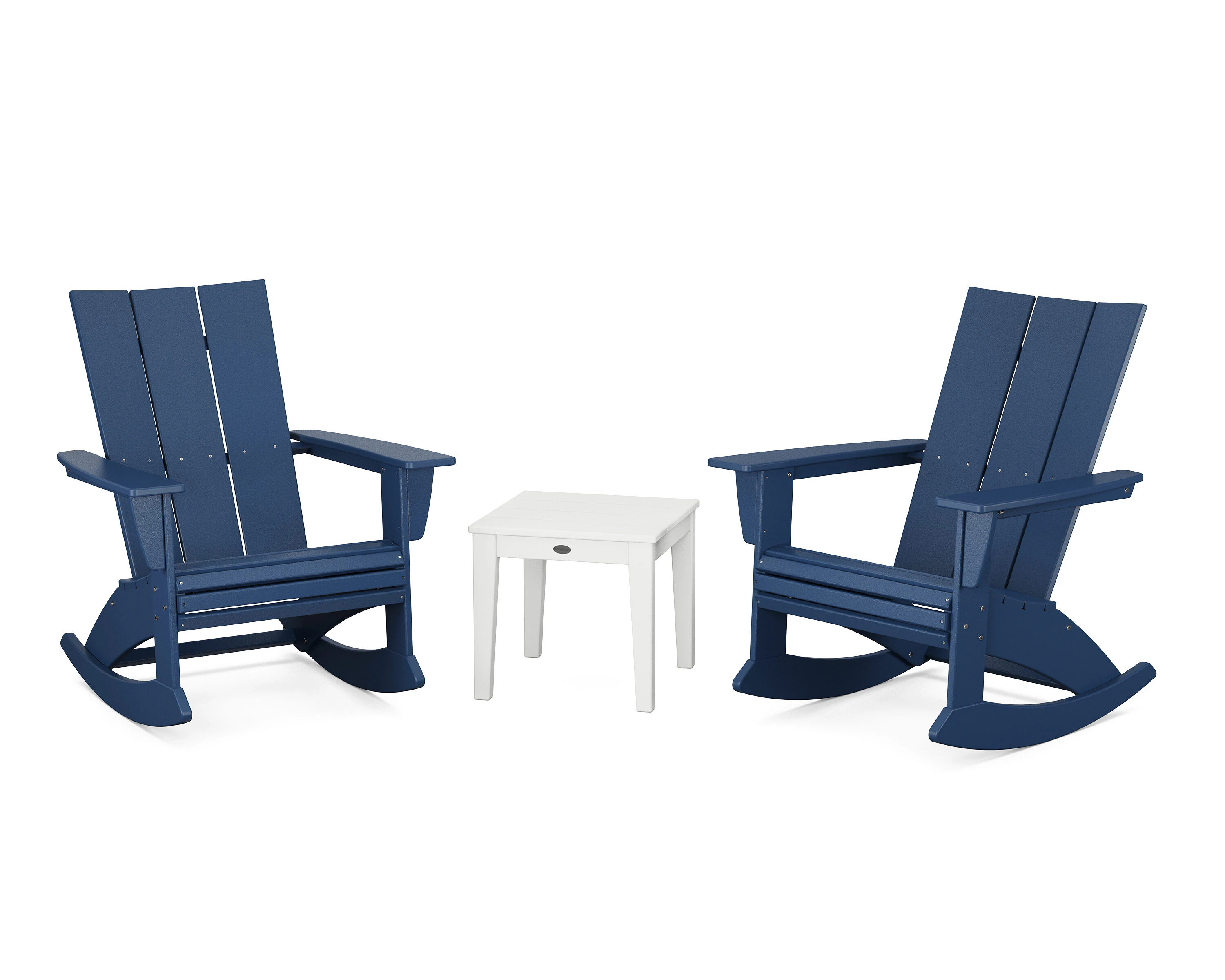 POLYWOOD Modern Adirondack 3 -Piece Patio Conversation Set one_size | PWS2205-1-11371 | Lowe's