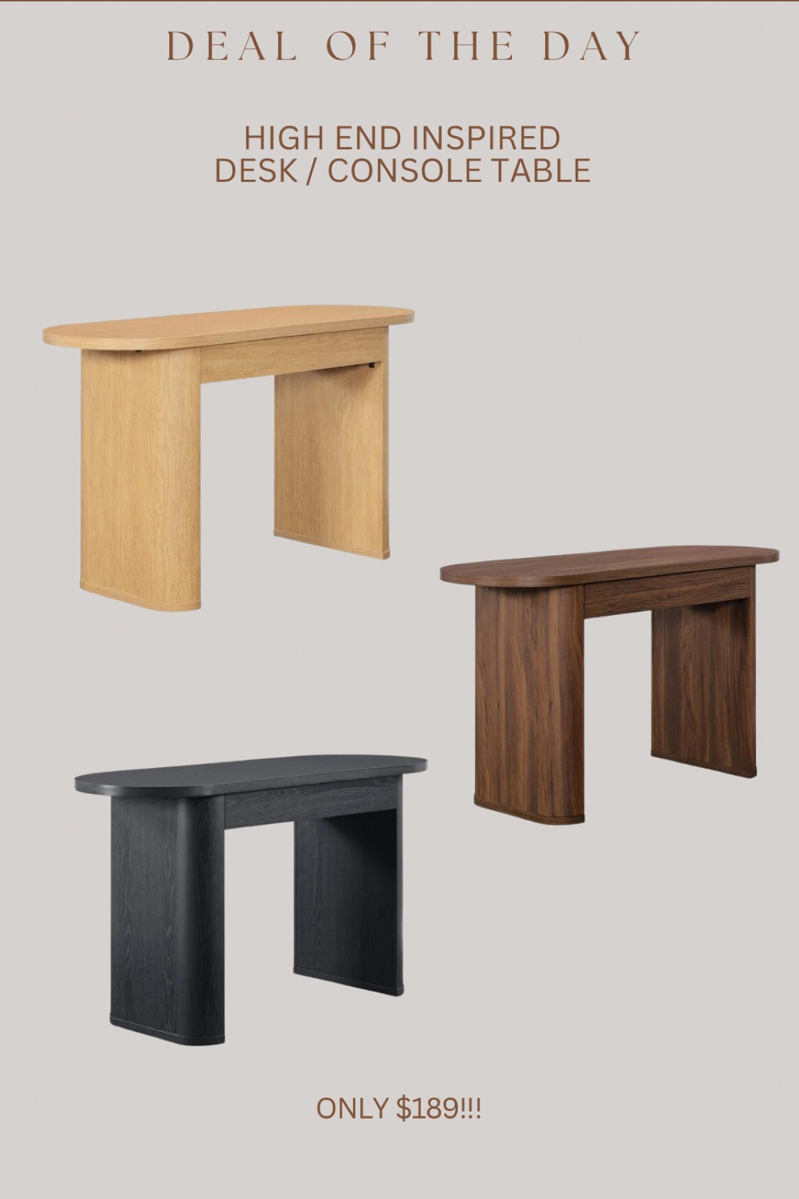 Brand new Walmart console table that can also be used as a desk!!!! Amazing price & so gorgeous! Will sellout 🚨

#LTKSaleAlert #LTKHome #LTKStyleTip