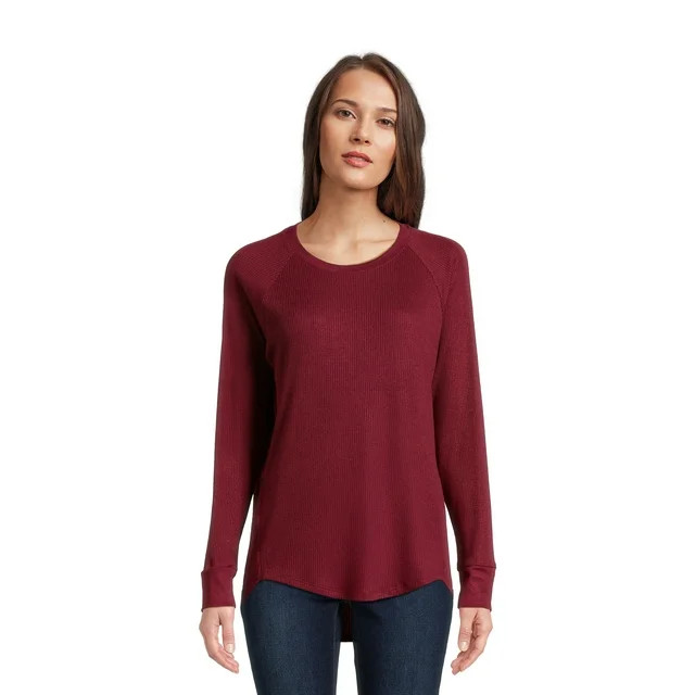 Time and Tru Women's High-Low Rib Tunic | Walmart (US)